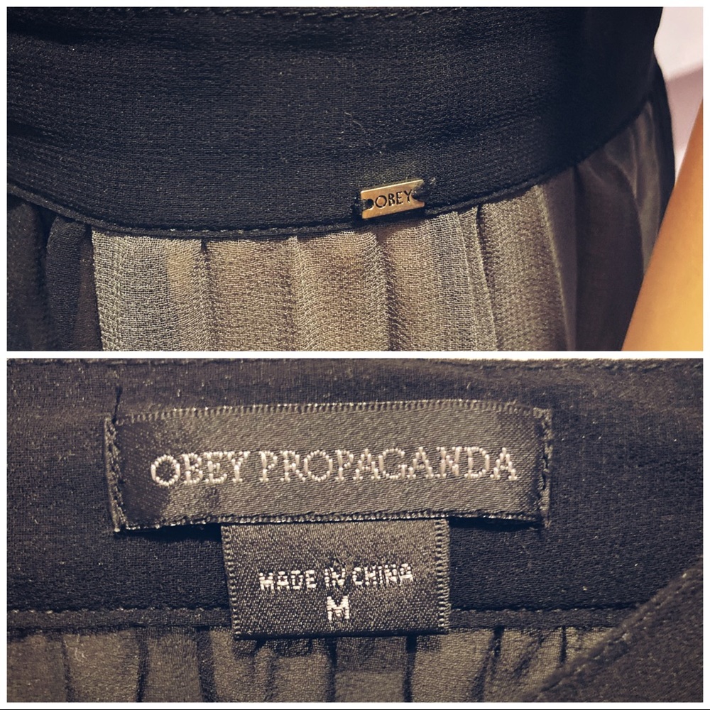 OBEY SHEER MAXI SKIRT - Picture 3 of 3